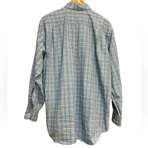 Harold Powell Long-Sleeve Button Down Light Blue Plaid Size L - Picture 2 of 3
